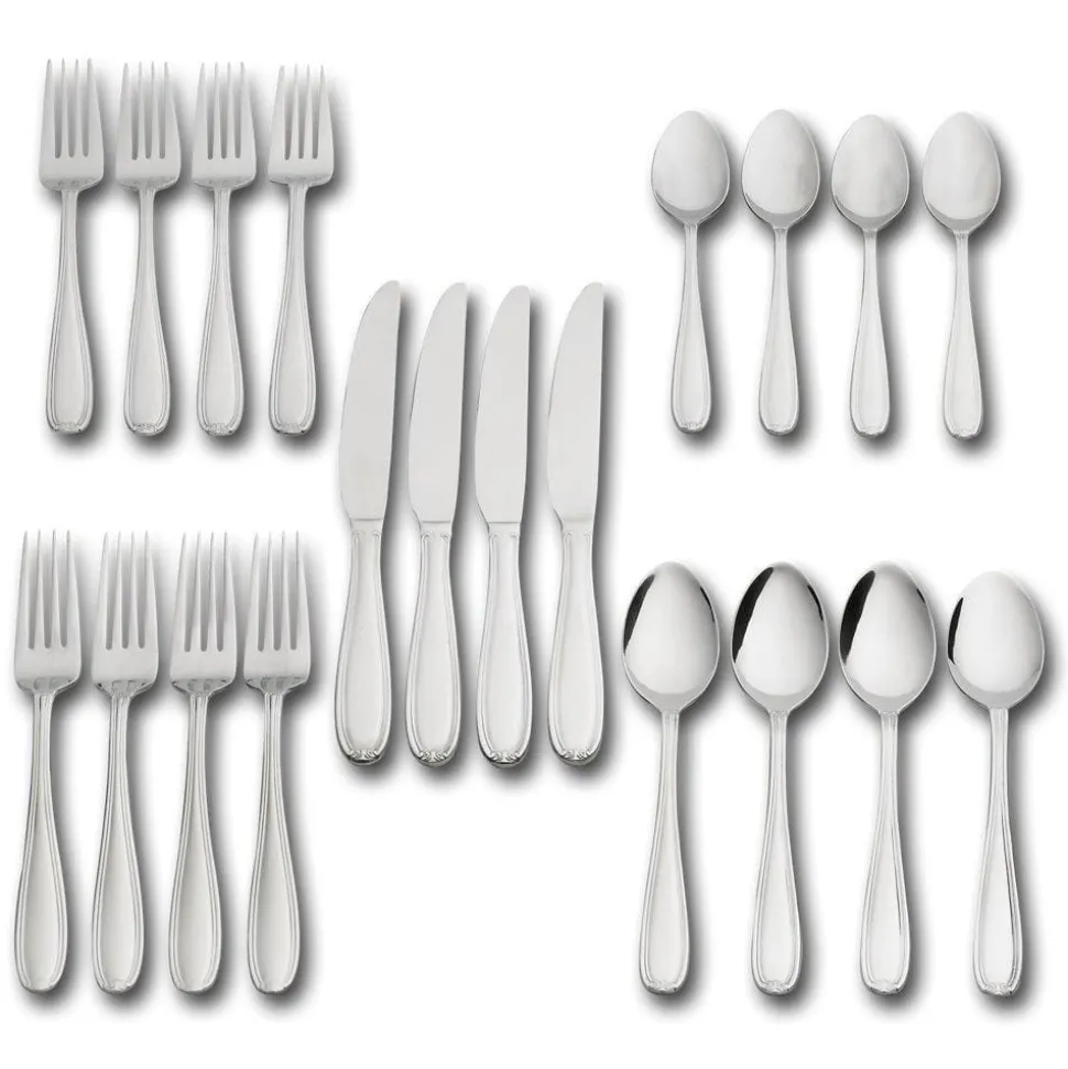 Linden 20 Piece Flatware Set, Service for 4