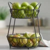 Loop and Lattice 2 Tier Basket with Divider