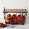 Madam Stacking And Nesting Basket with Acacia Lid