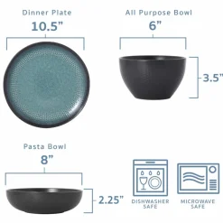 Maddox 12 Piece Dinnerware Set, Service for 4