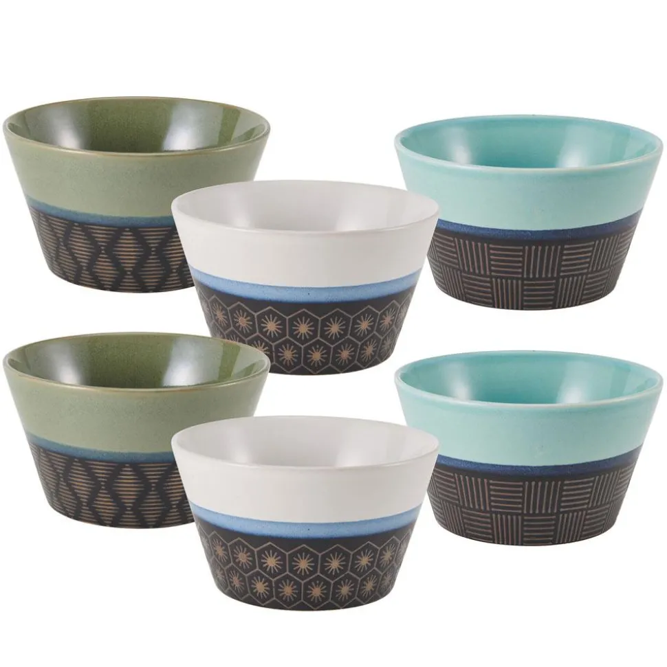 Marcus Conical Set of 6 Soup Cereal Bowls, Assorted
