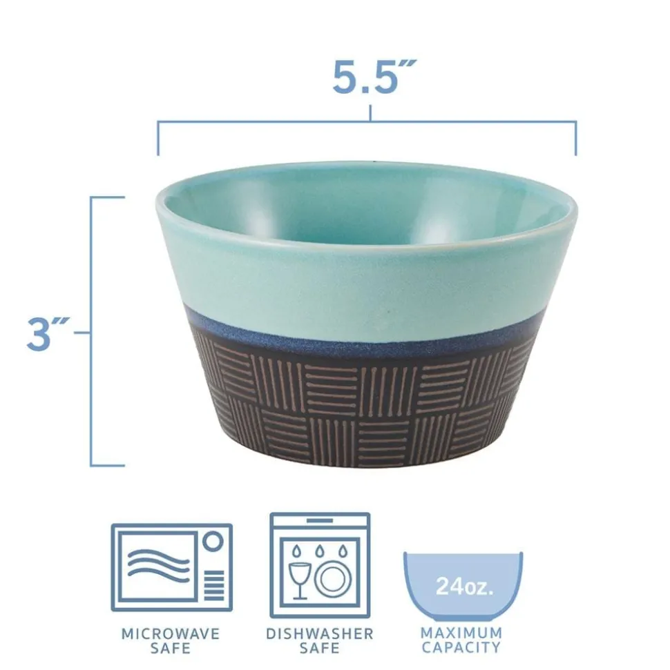 Marcus Conical Set of 6 Soup Cereal Bowls, Assorted