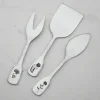 Matte Floral 3 Piece Cheese Spreader Set