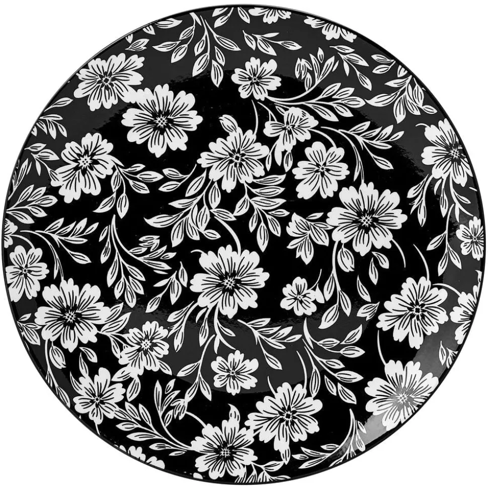 Midnight Blooms 12 Piece Dinnerware Set, Service for 4
