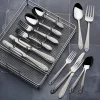 Mirage Frost 42 Piece Flatware Set with Wire Caddy, Service for 8