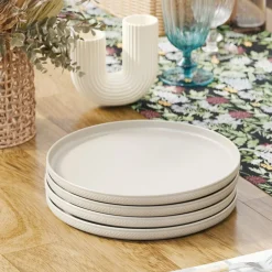 Modern Dots Set of 4 Dinner Plates