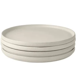 Modern Dots Set of 4 Dinner Plates