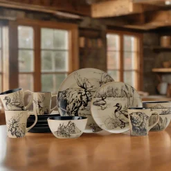 Mossy Oak Animal Print 16 Piece Dinnerware Set, Service for 4