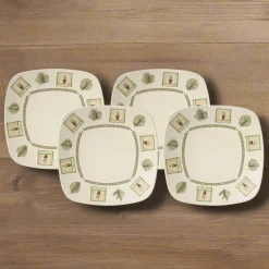 Naturewood® Set of 4 Square Dinner Plates