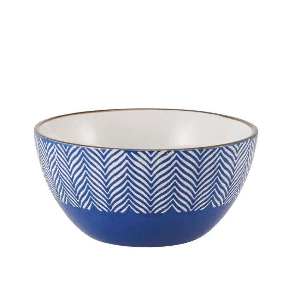 Navy Set of 6 Soup Cereal Bowls, Assorted