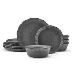 Noah 12 Piece Dinnerware Set, Service for 4