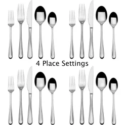 Olivia 20 Piece Flatware Set, Service for 4