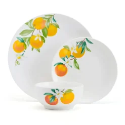 Oranges 12 Piece Dinnerware Set, Service for 4