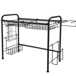 Over the Sink 2 Tier Organizer Dish Drying Rack, 31 Inch
