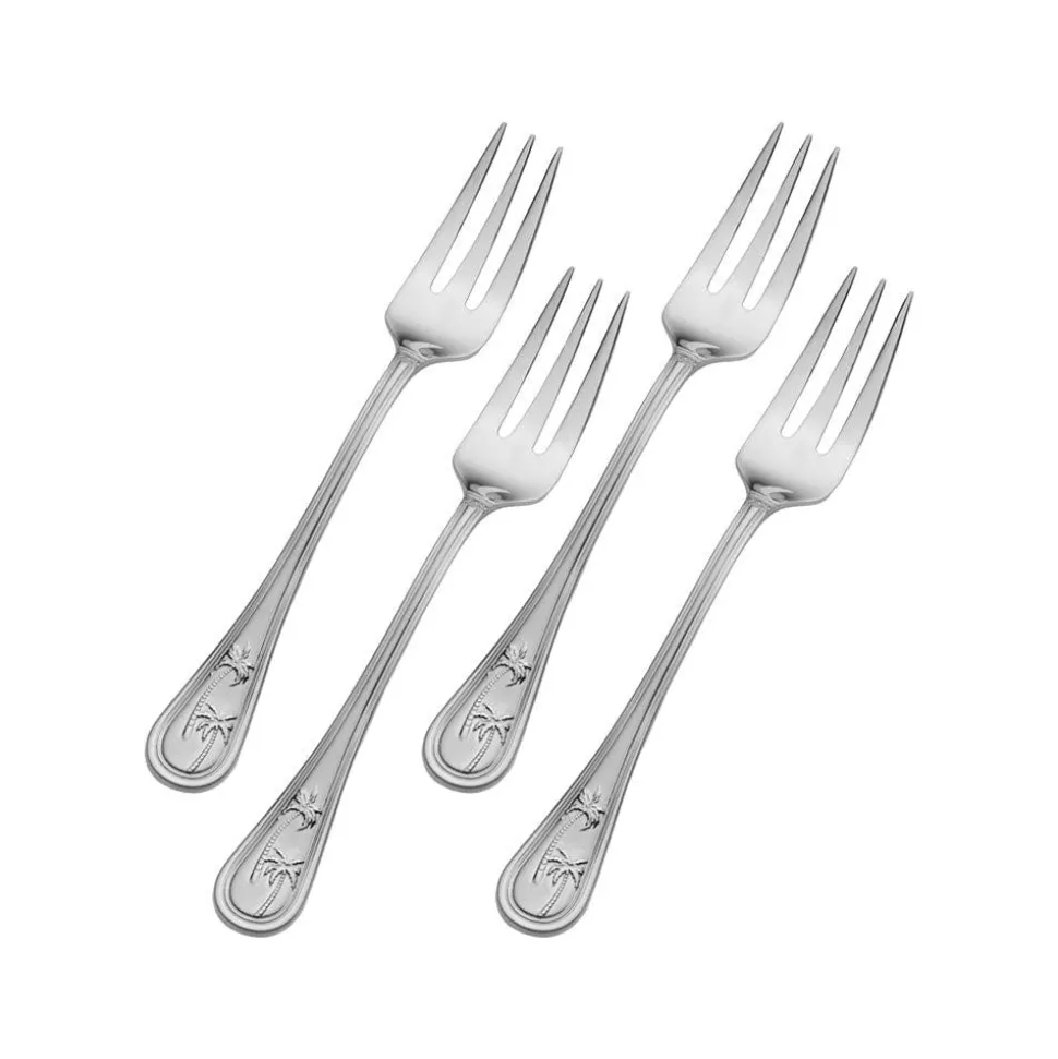 Palm Breeze Set of 4 Appetizer Forks