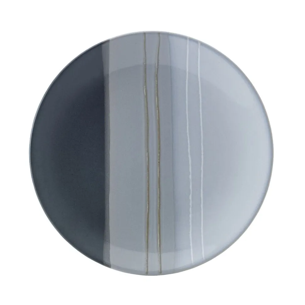 Parker Gray 16 Piece Dinnerware Set, Service for 4
