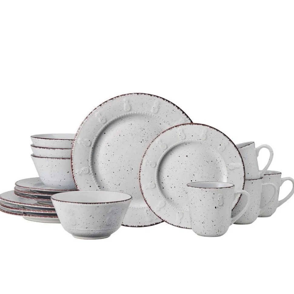 Pineapple 16 Piece Dinnerware Set, Service for 4