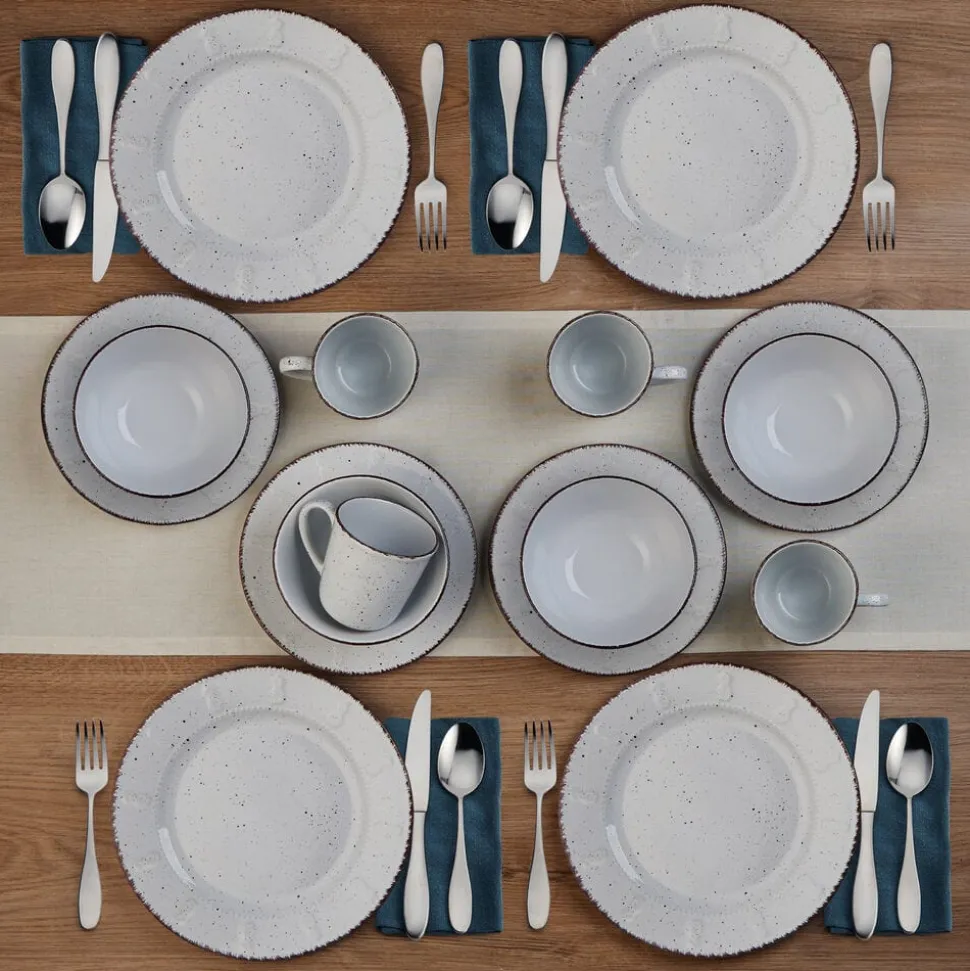 Pineapple 16 Piece Dinnerware Set, Service for 4