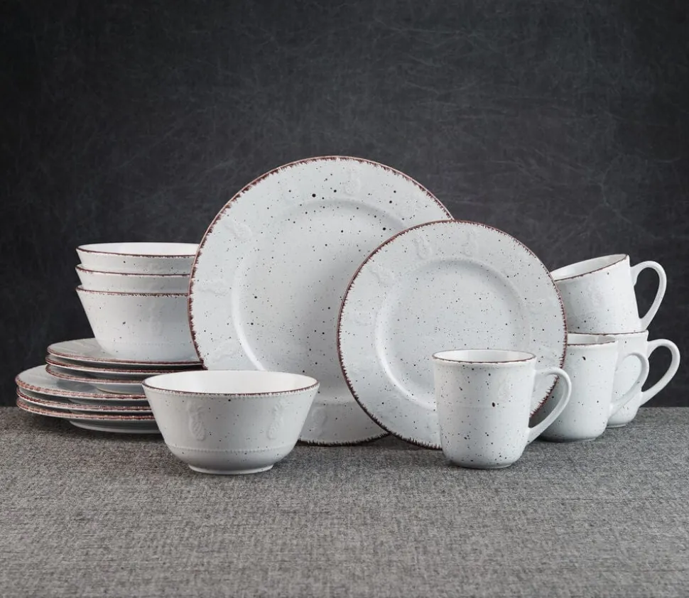 Pineapple 16 Piece Dinnerware Set, Service for 4