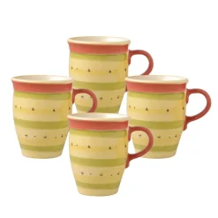 Pistoulet® Set of 4 Mugs with Red Handle