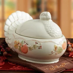 Plymouth Turkey Shaped Covered Serving Dish