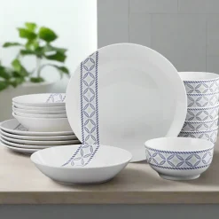 Preslie 18 Piece Dinnerware Set, Service for 6