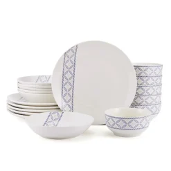 Preslie 18 Piece Dinnerware Set, Service for 6