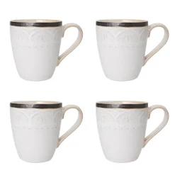 Promenade Scroll 16 Piece Dinnerware Set, Service for 4