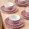Radiant Blossom 12 Piece Dinnerware Set, Service for 4