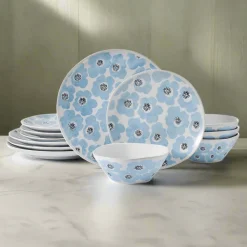 Radiant Floral 12 Piece Set, Service for 4
