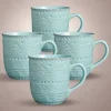 Remembrance Teal Set of 4 Mugs