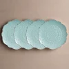 Remembrance Teal Set of 4 Salad Plates