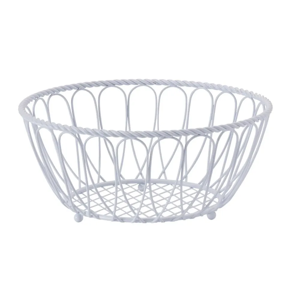 Rope Fruit and Bread Basket White