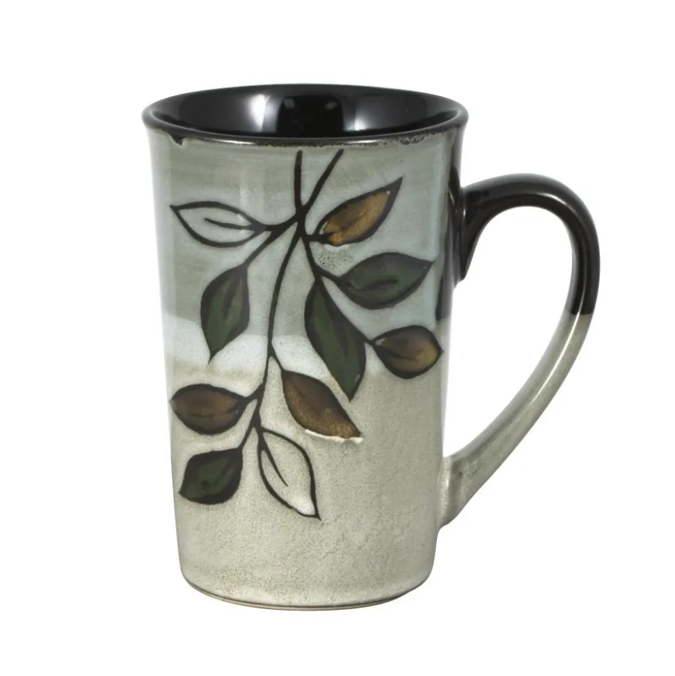 Rustic Leaves Latte Mug