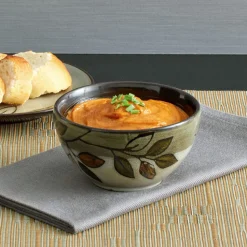 Rustic Leaves Set of 4 Fruit Bowls