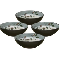 Rustic Leaves Set of 4 Individual Pasta Bowls