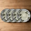 Rustic Leaves Set of 4 Salad Plates