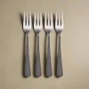 Sable Black Set of 4 Appetizer Forks