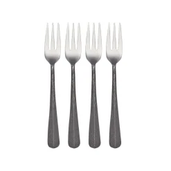Sable Black Set of 4 Appetizer Forks