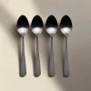 Sable Black Set of 4 Mini Coffee Spoons