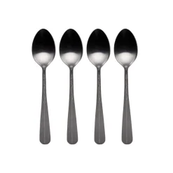 Sable Black Set of 4 Mini Coffee Spoons