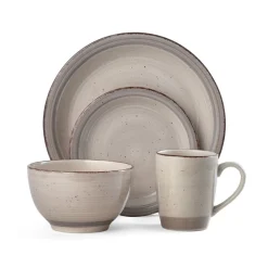 Sadie Cream 16 Piece Dinnerware Set, Service for 4