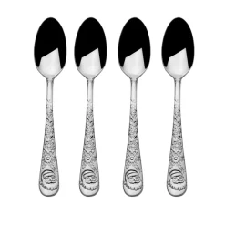 Santa Set of 4 Mini Coffee Spoons