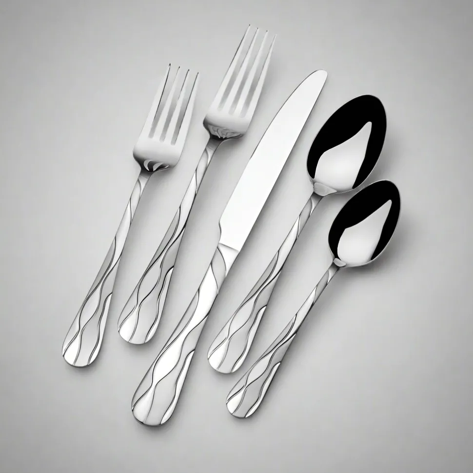 Santorini Frost 20 Piece Flatware Set, Service for 4