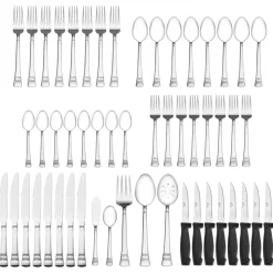 Sapphire Bay 53 Piece Flatware Set, Service for 8