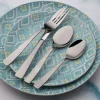 Satin Danford 24 Piece Flatware Set with Wire Caddy, Service for 6