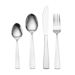 Satin Danford 24 Piece Flatware Set with Wire Caddy, Service for 6