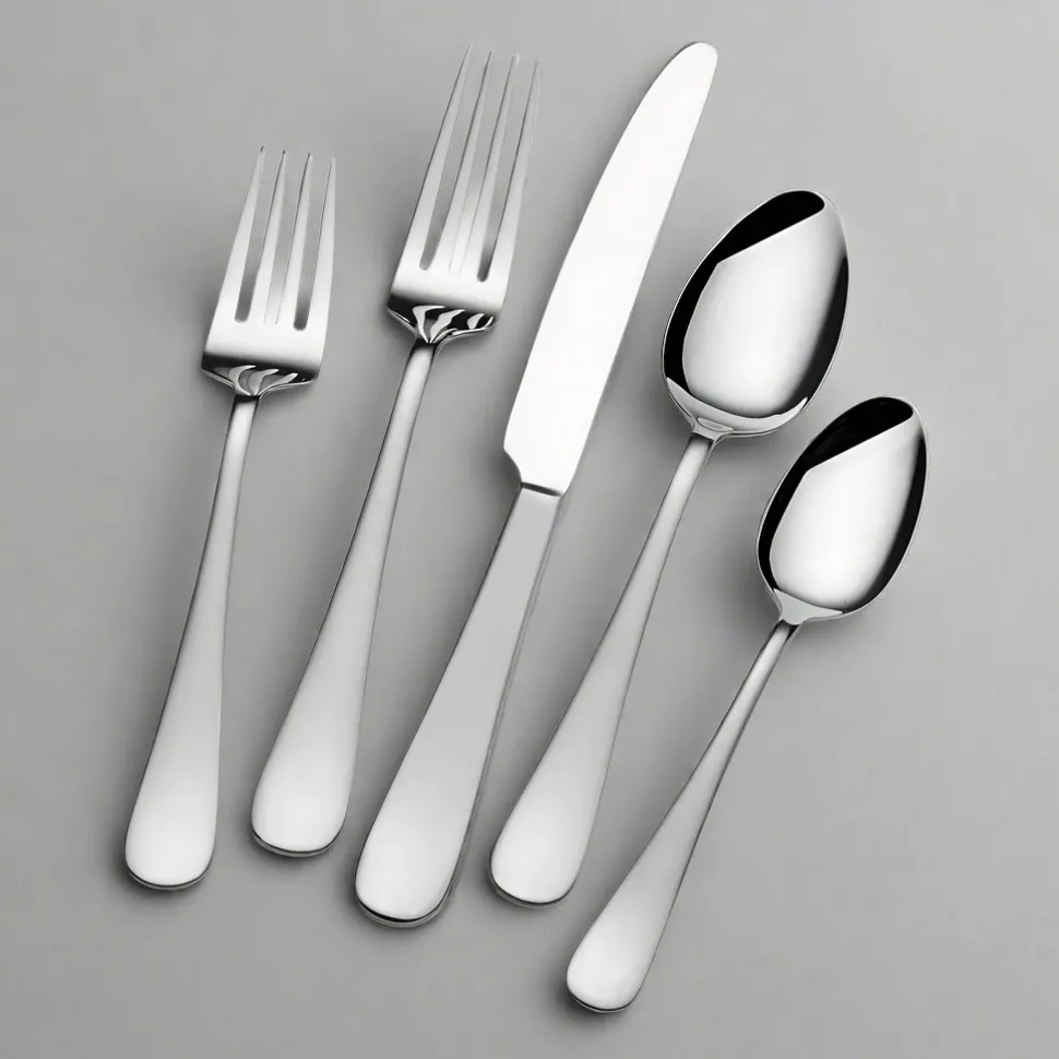 Satin Symmetry 20 Piece Flatware Set, Service for 4