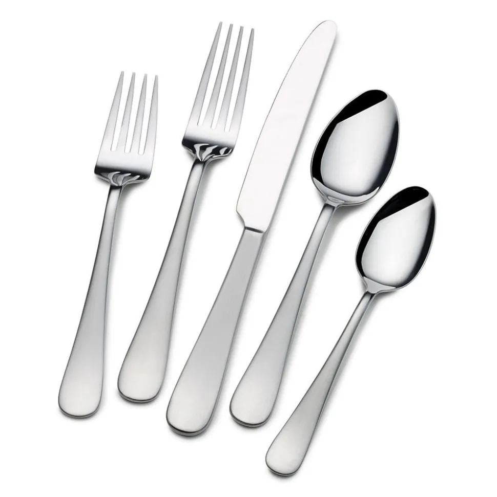 Satin Symmetry 20 Piece Flatware Set, Service for 4