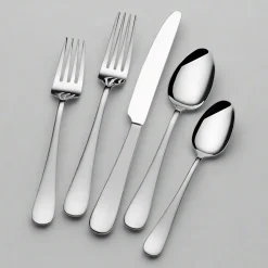 Satin Symmetry 45 Piece Flatware Set, Service for 8